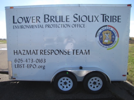 Lower Brule Sioux Tribe hazmat trailer